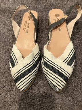 NWOT slingback espadrilles